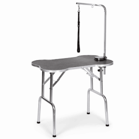 ME Bone Shaped Folding Table (Color: black, size: 36in)