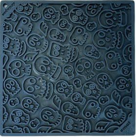 Zombie Design Emat Enrichment Lick Mat (Color: black)